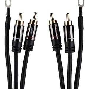 Main product image for Audtek DMCG6 Premium Dual RCA Turntable Cable with External Ground Wire 6 ft.181-966